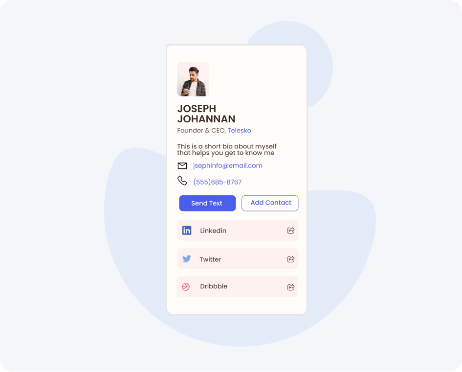 Create a Professional Digital Business Card with ease | zuruni